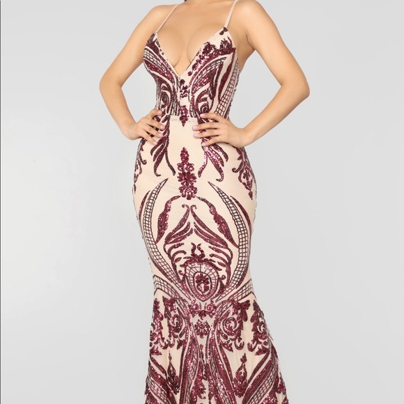 Sequin Embellished Gown - Picture 1 of 3